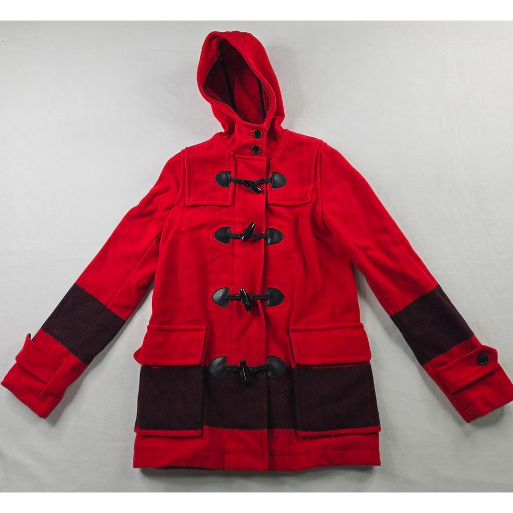 Women's Hudson's Bay Olympic Red & Black Duffle Coat XS